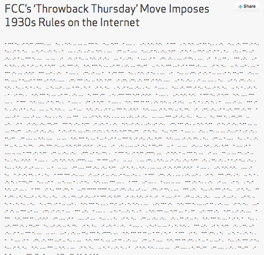 First, the morse code.